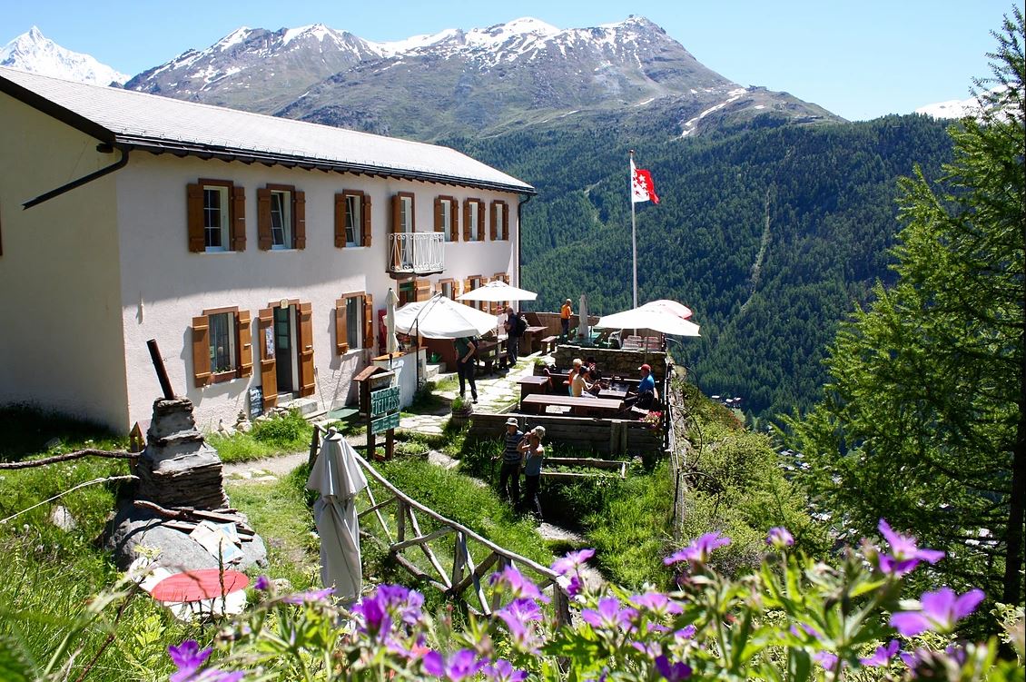 Refuge Edelweiss. Credit: Zermatt Tourism restaurant in Zermatt, Zermatt restaurants, refuge edelweiss