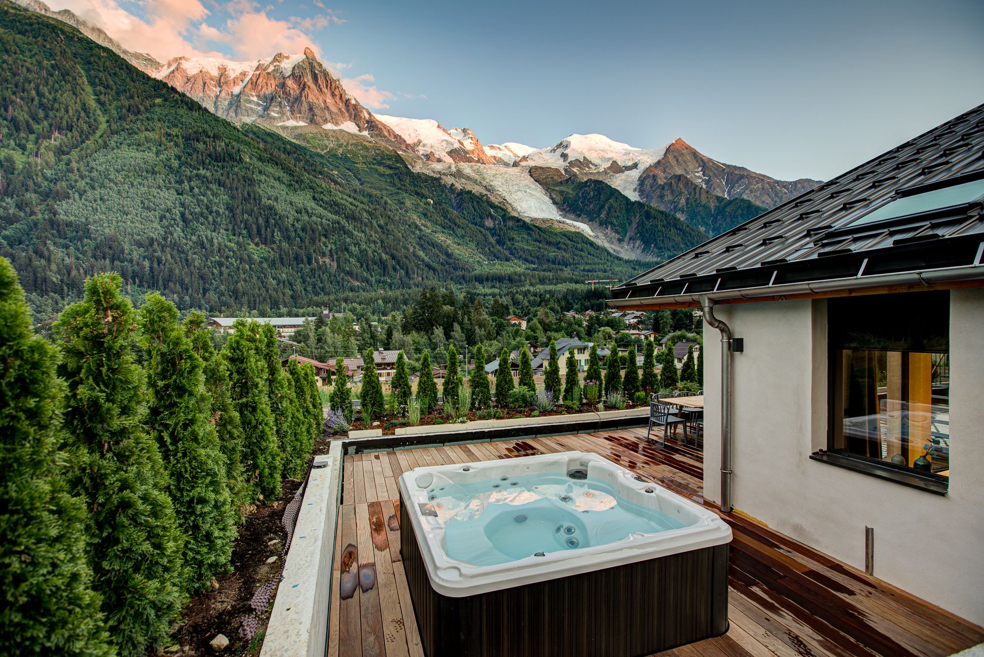 luxury suimmer chalets Chamonix, Chamonix summer chalets, white water rafting summer holiday