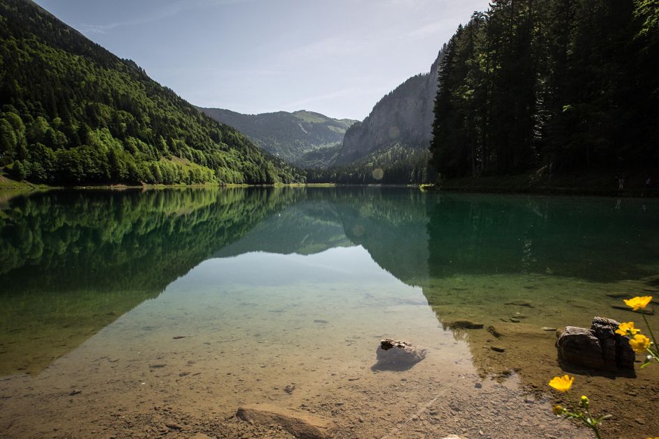 Summer swimming Morzine
