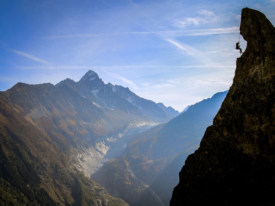 Chamonix Valley. Mountain Views. climbing in Chamonix