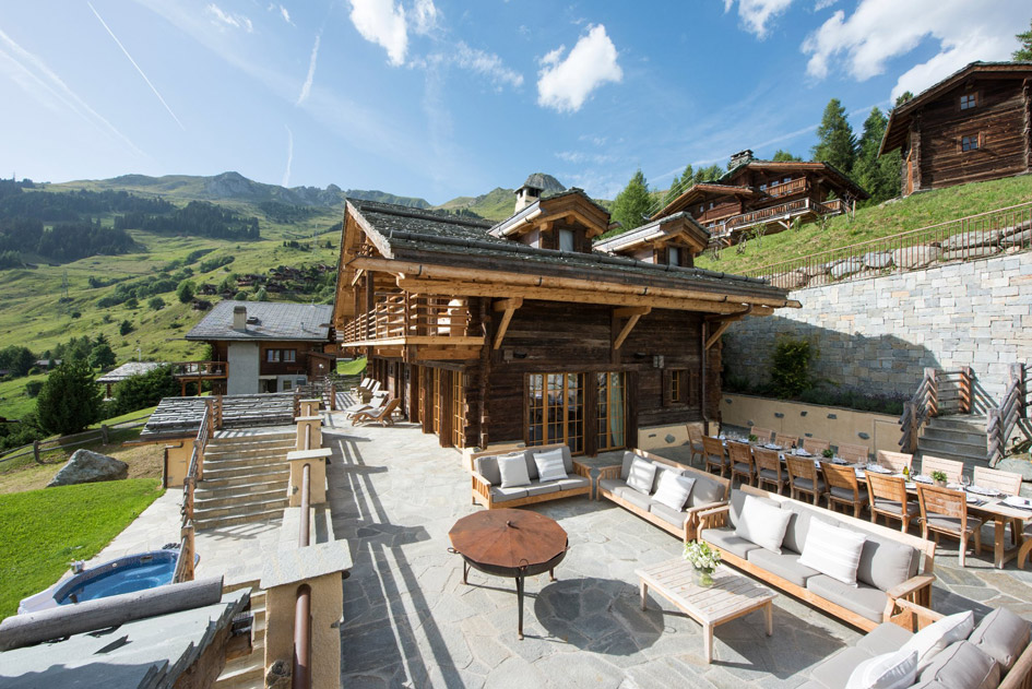luxury summer chalet, Verbier, best summer chalets in the Alps 