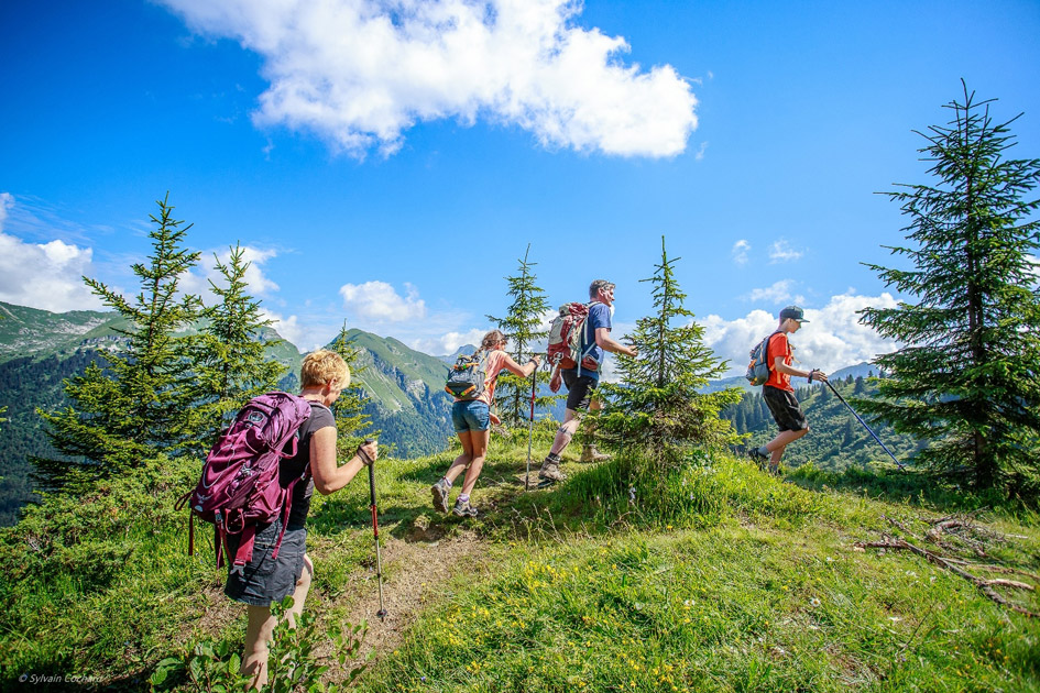 social distanced walk, summer in the Alps, hiking in the Alps, hiking in Morzine 