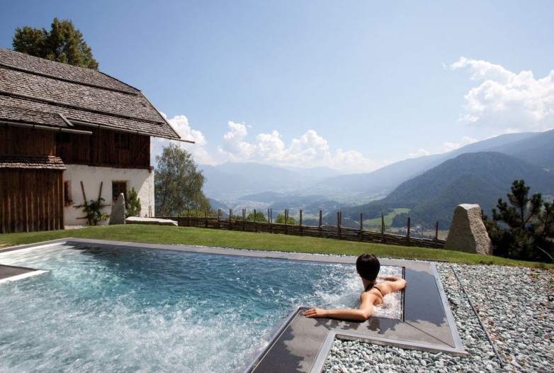 brunico, luxury summer chalet, chalets in the alps with hot tub