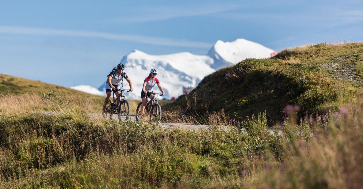 mountain biking in Verbier. 