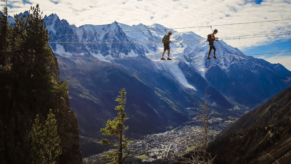 via ferrata in the alps, summer mountain activities, summer in the alps 