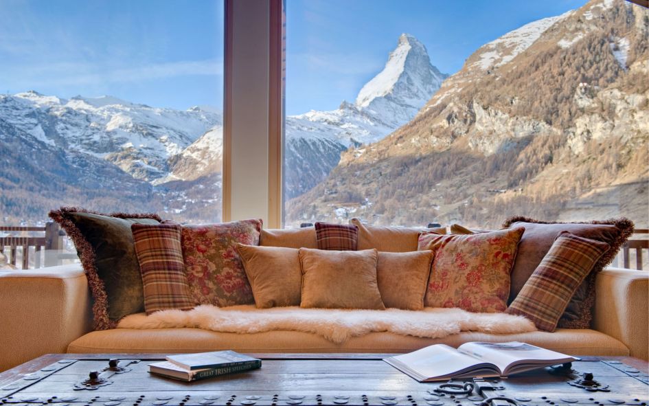 Matterhorn views, chalet with Matterhorn views, summer chalet with mountain views, summer chalet in Zermatt 