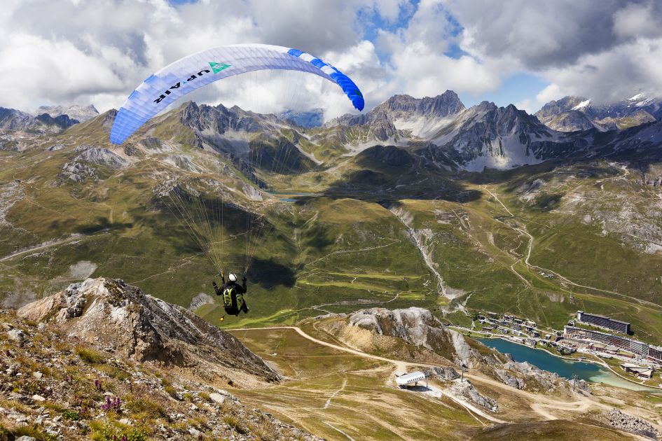 Paragliding in Tignes, Tignes summer holidays 