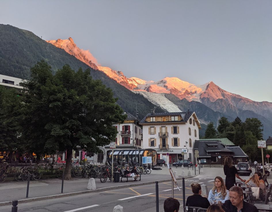Chamonix in summer highlights the character of the resort's buildings and luxury summer chalets.