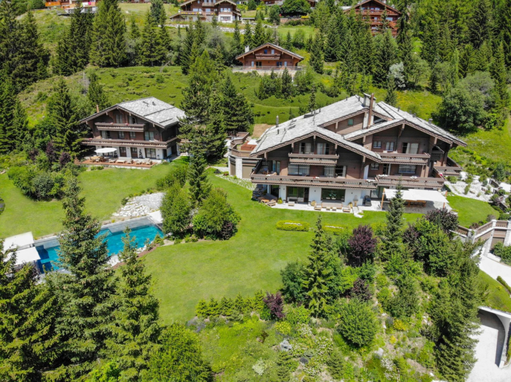 luxury summer chalets in Crans Montana, Crans Montana summer chalets, luxury summer holidays in Switzerland 