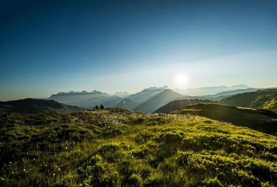 Summer views of Leogang's natural beauty and mountainous sights.
